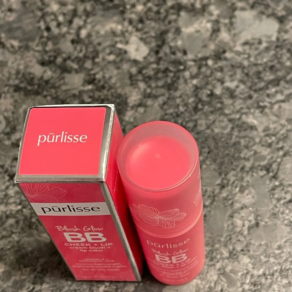 Purlisse BLUSH GLOW BB CHEEK + LIP in Pink Crush, a flamingo pink shade